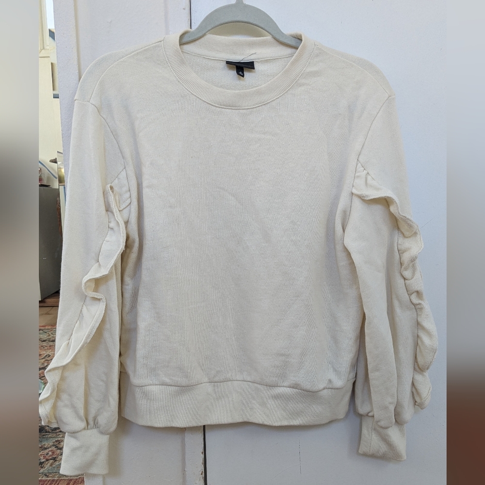 Who What Wear Cream Knit Sweater